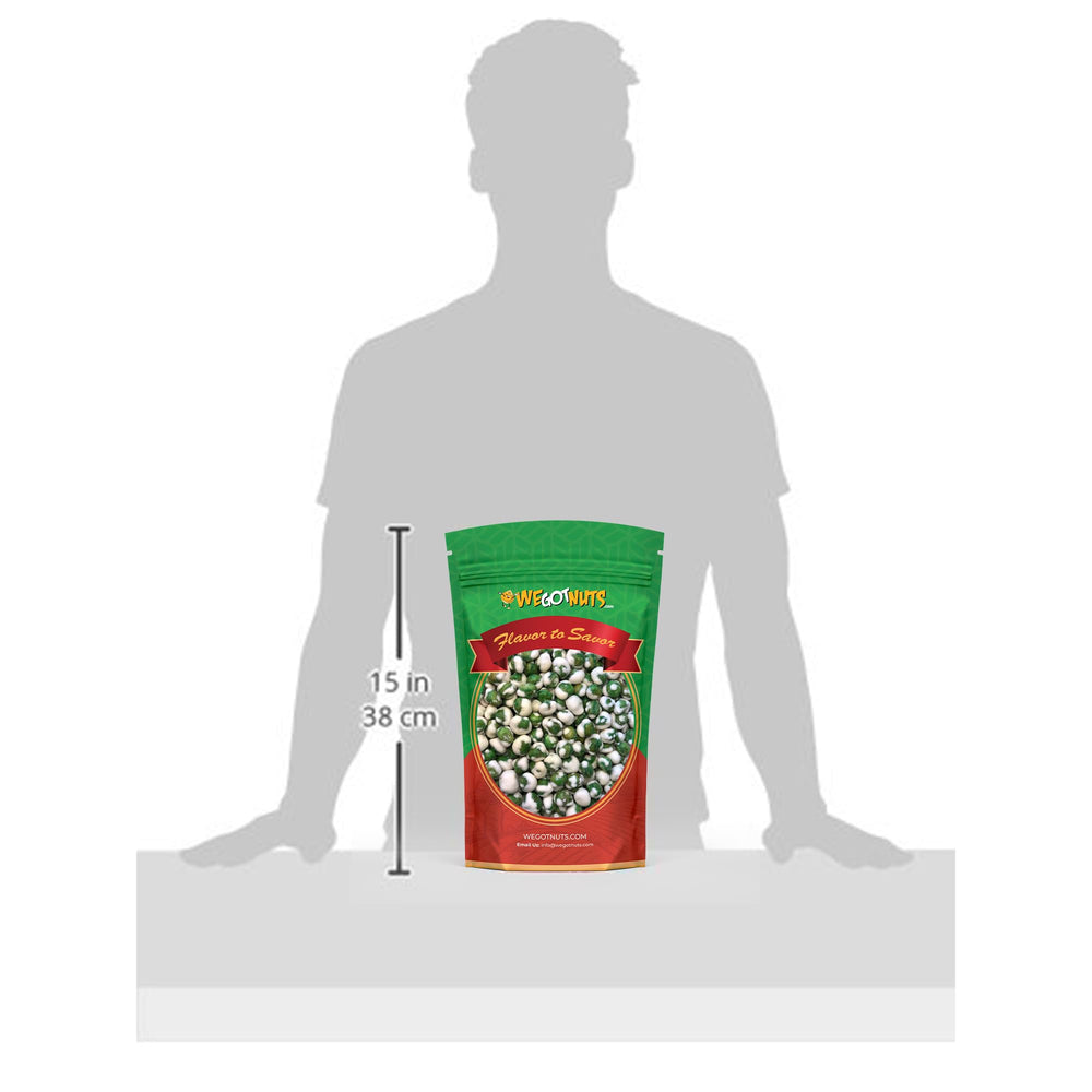 We Got Nuts bag held in hand to show 4 pound size and value for bulk snacking
