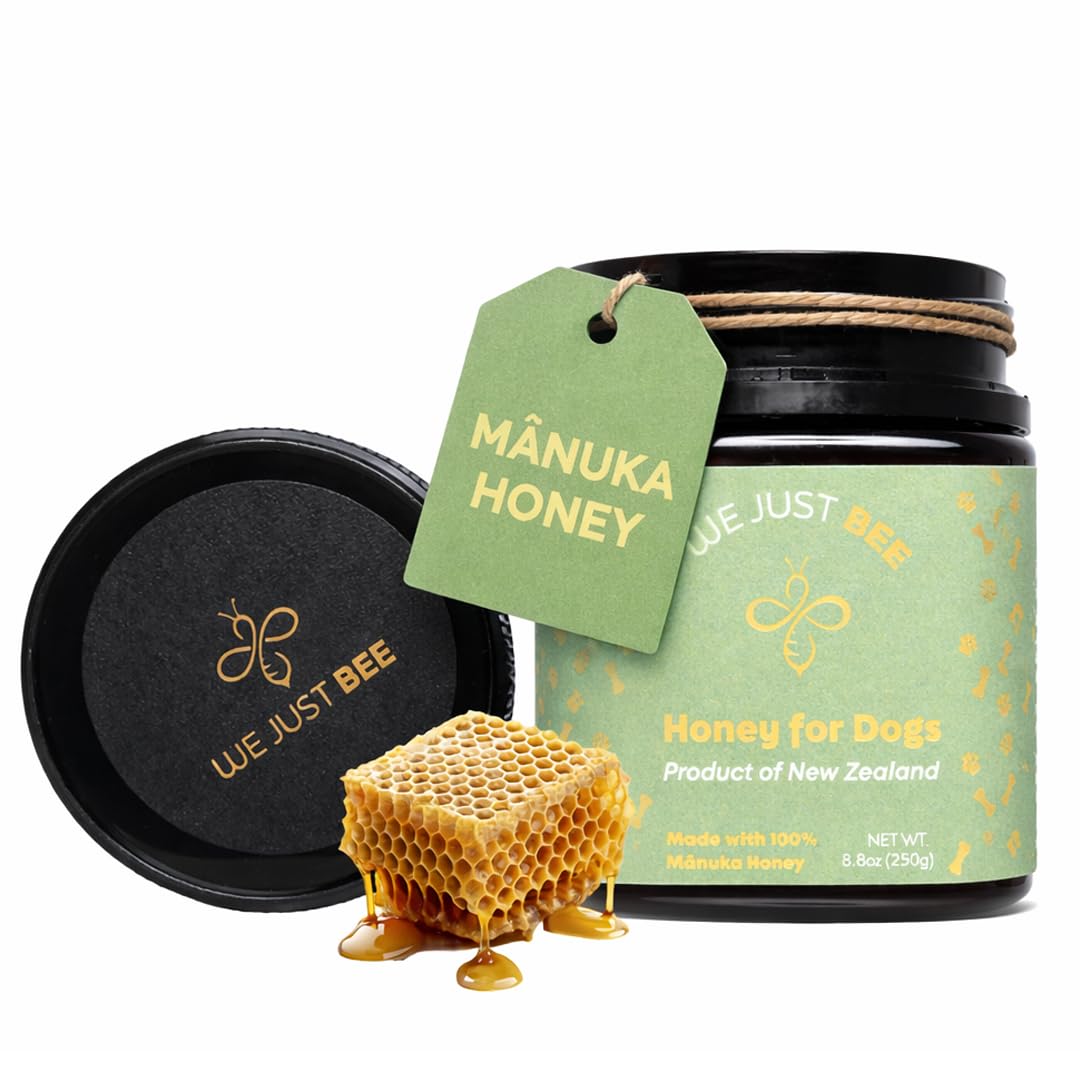 We Just Bee front jar view showing label and MGO 400+ benefit