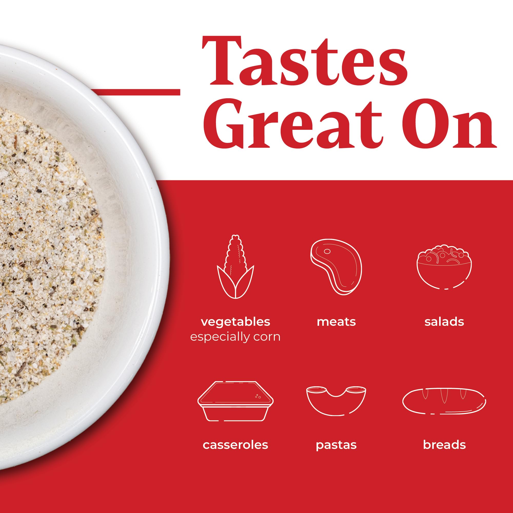 Weaver’s sprinkled on steak highlighting rich crust and enhanced savory flavor