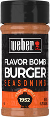 Weber Flavor Bomb front packaging showing shaker and label with bold flavor benefit