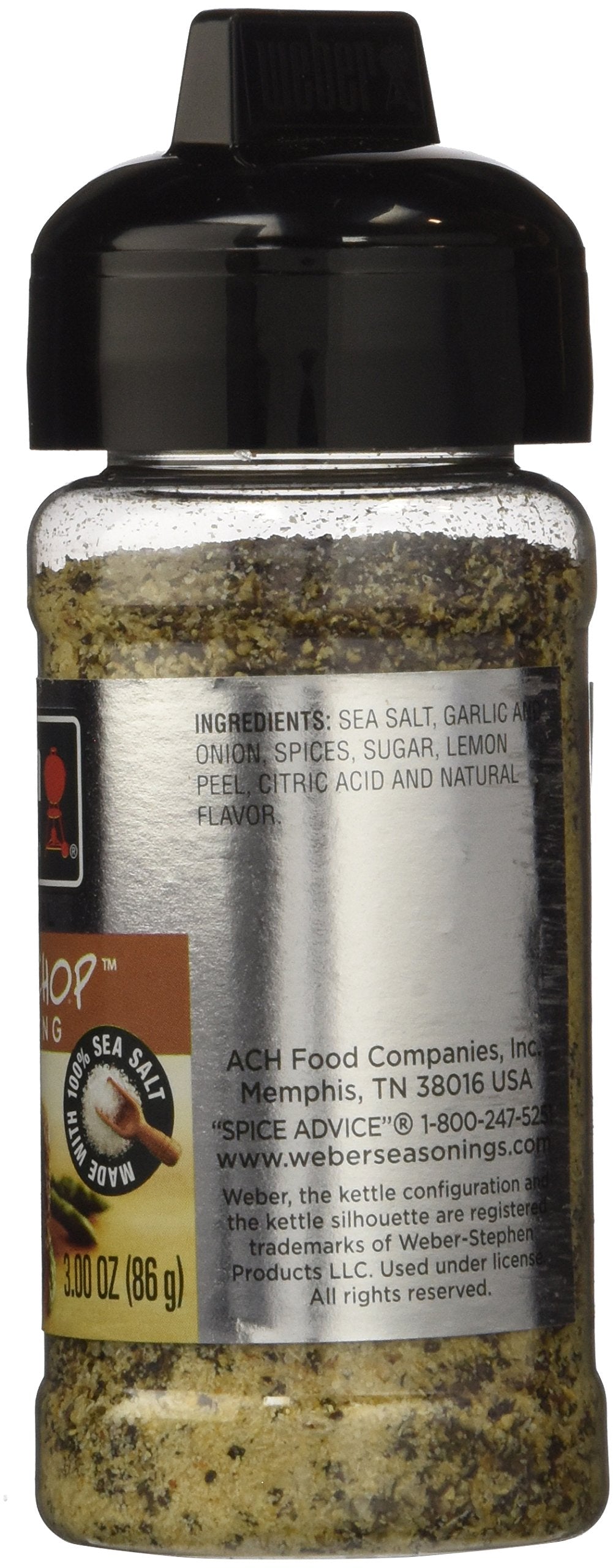 Close-up of Weber Steak 'N Chop coarse salt and pepper texture highlighting flavor and crust potential