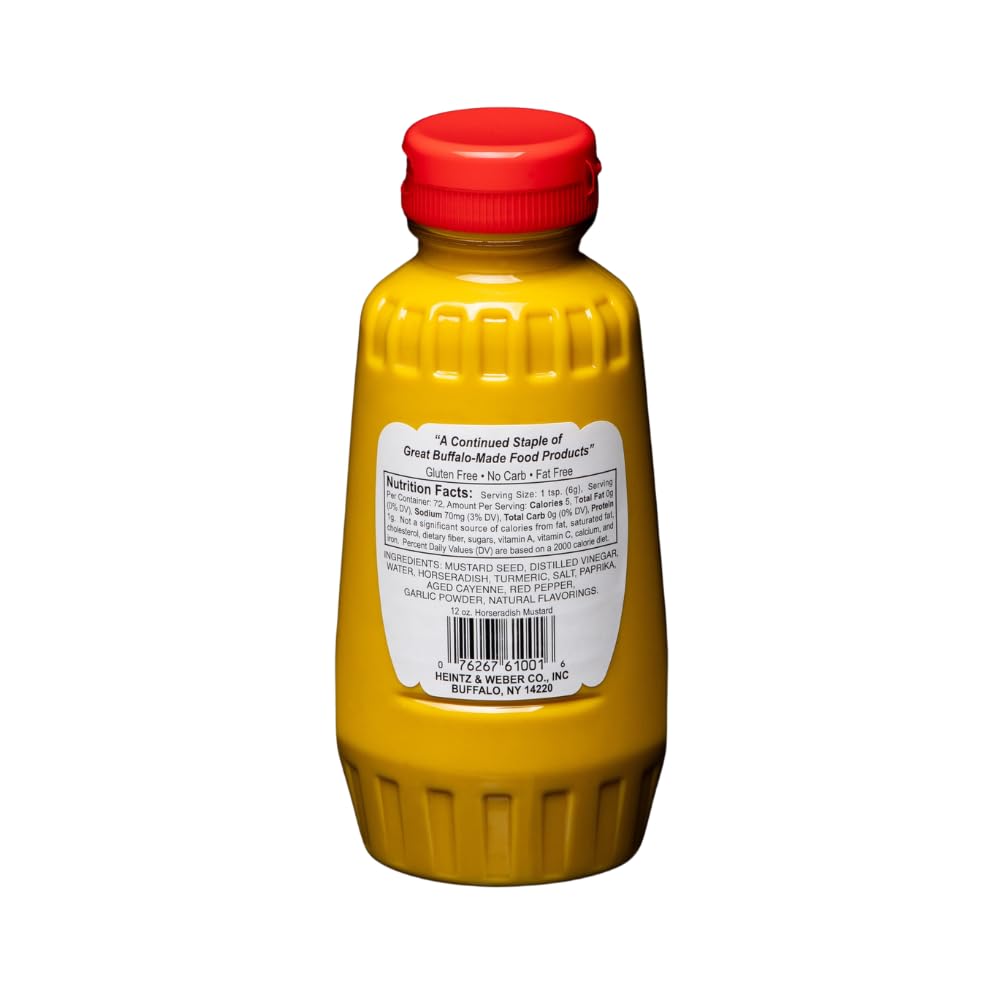 Weber's close texture swirl of mustard highlighting smoothness and zesty kick