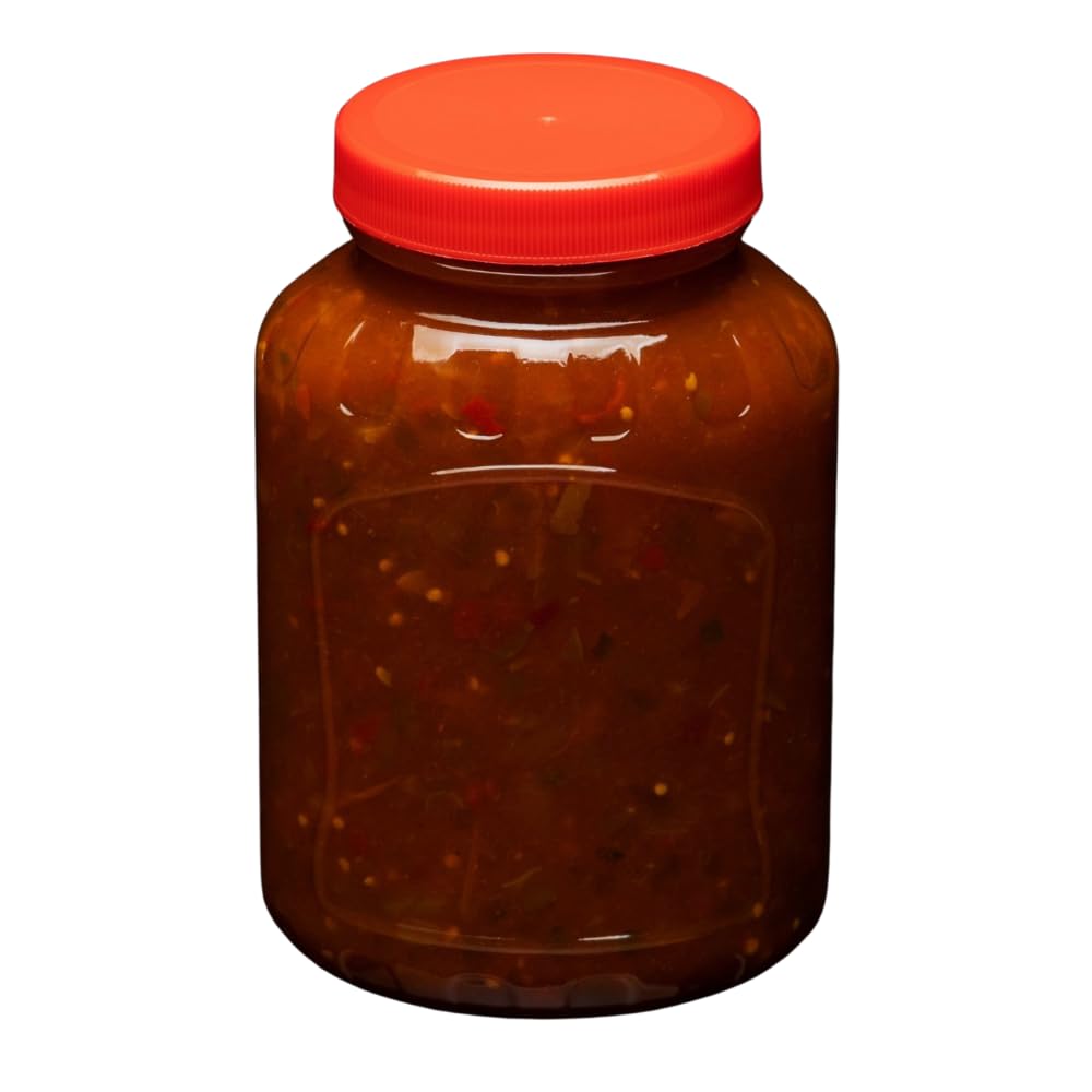 Weber's close-up of relish texture highlighting chunky green tomatoes and spices