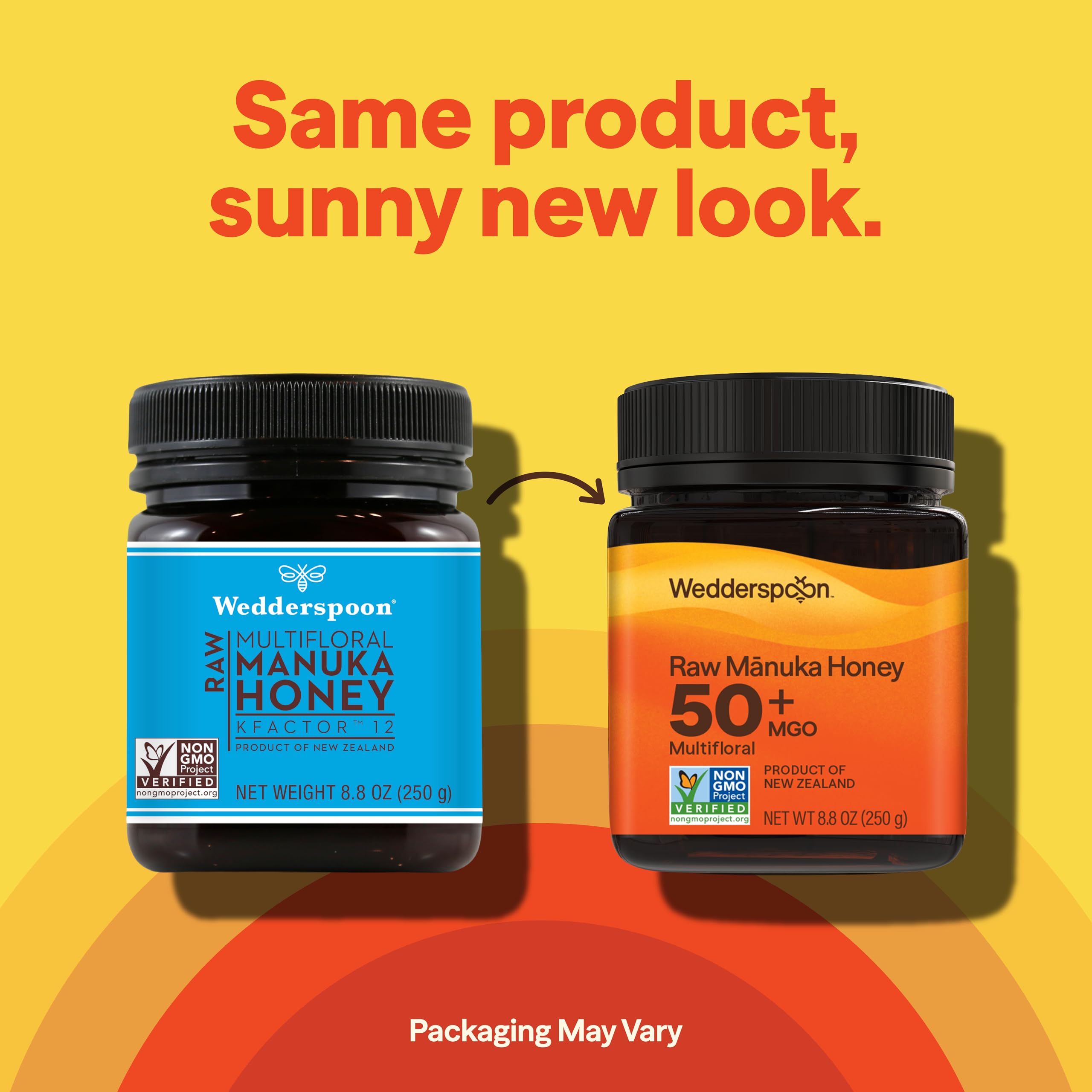 Wedderspoon open jar revealing creamy raw texture for easy spreading benefit