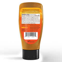 Wedderspoon squeeze top dispensing controlled honey for mess-free pouring