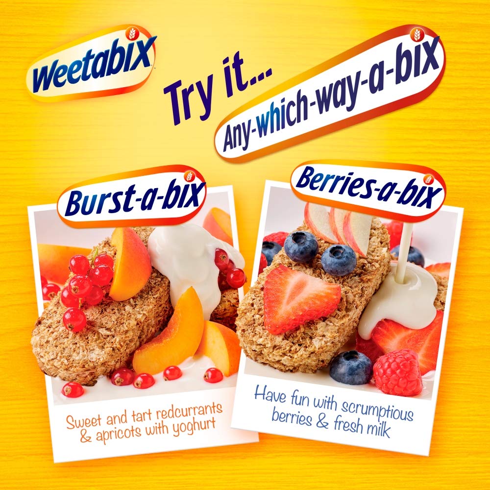 Weetabix on a breakfast table with fruit and coffee showing easy meal options