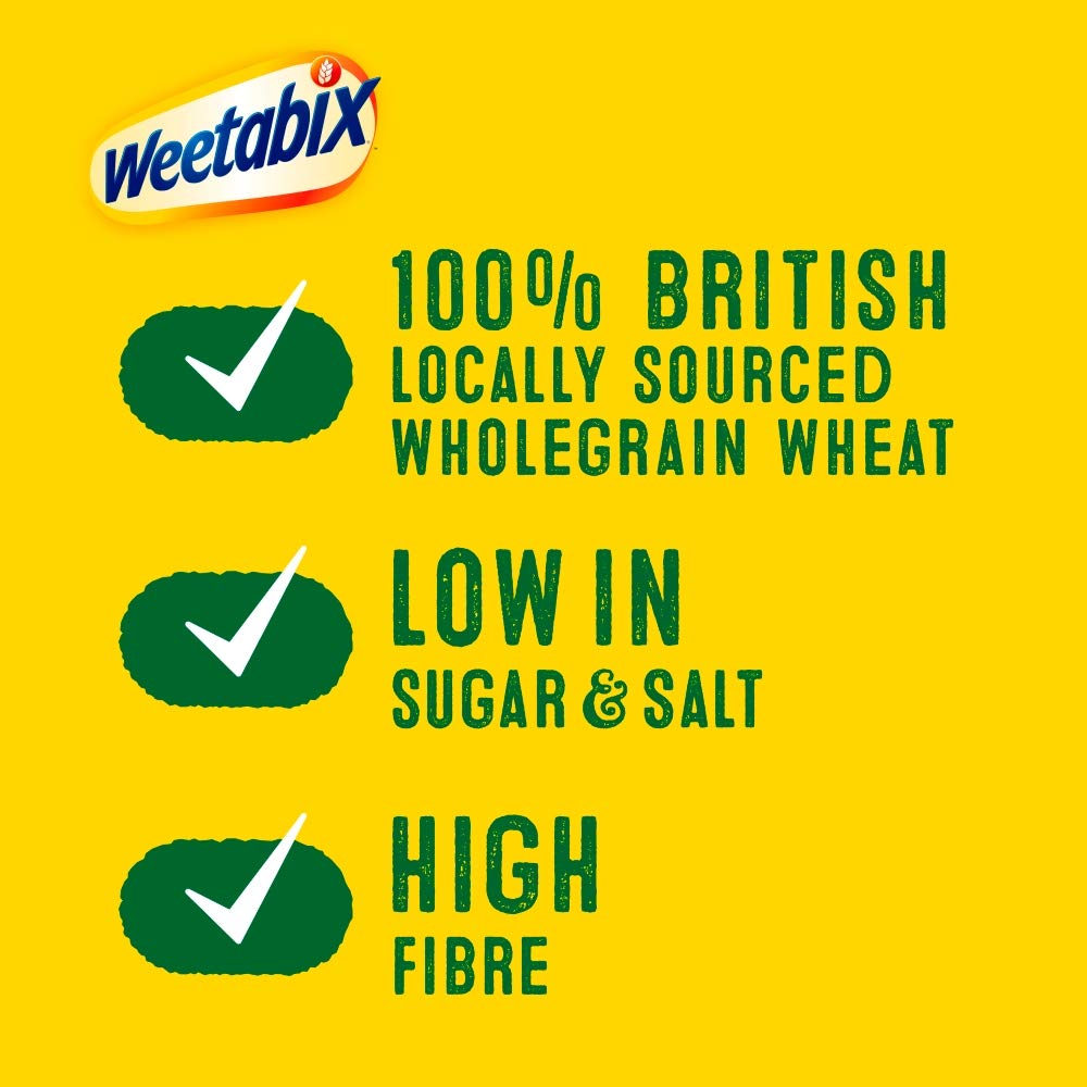 Weetabix crumbled over yogurt with fruit showing versatility and added texture
