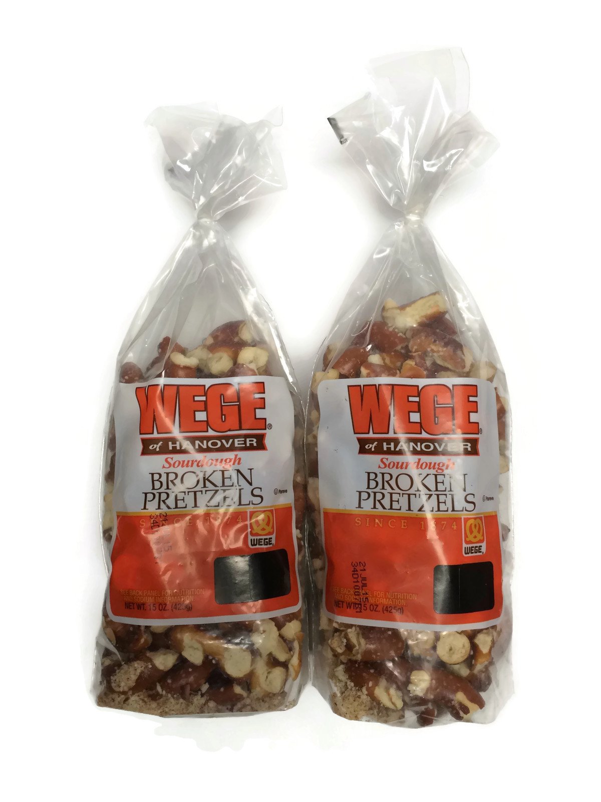 Wege of Hanover front packaging showing 15 oz bag and clear branding for easy identification and freshness