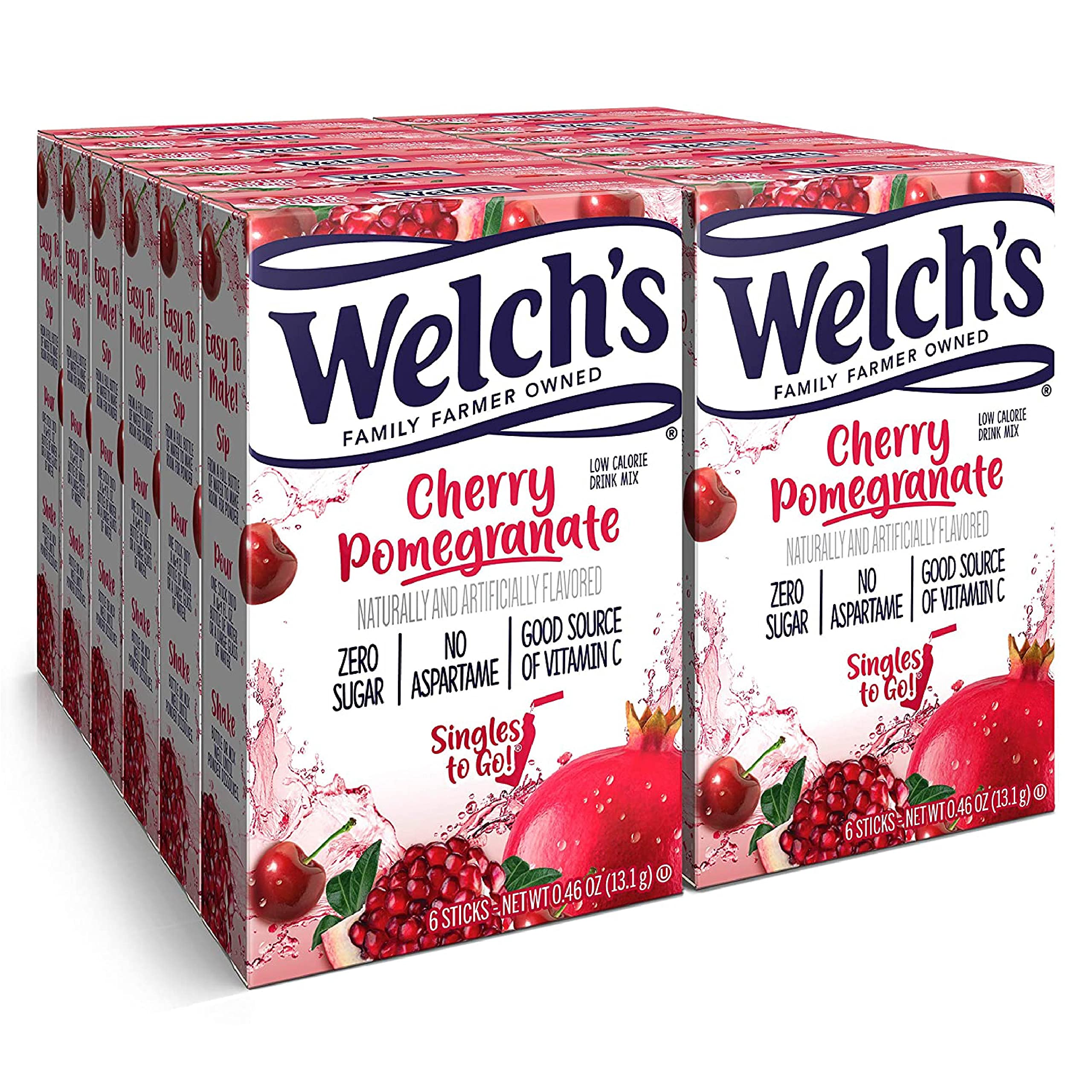 SINGLES TO GO! Welch's front packaging showing 72 packets and clear labeling for quick selection
