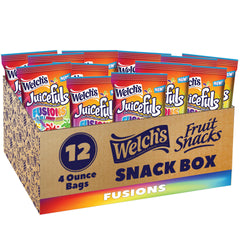 Welch's front packaging showing 12-count box and brand convenience