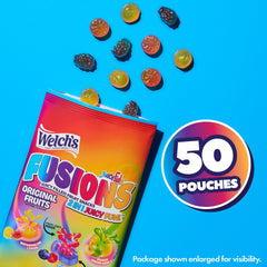 Welch's three fusion flavors displayed to highlight variety and bold taste