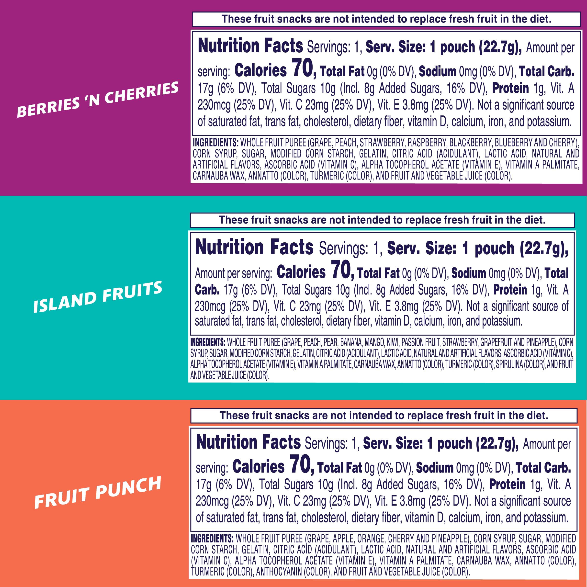 Welch's individual pouch closeup emphasizing portability and easy packing