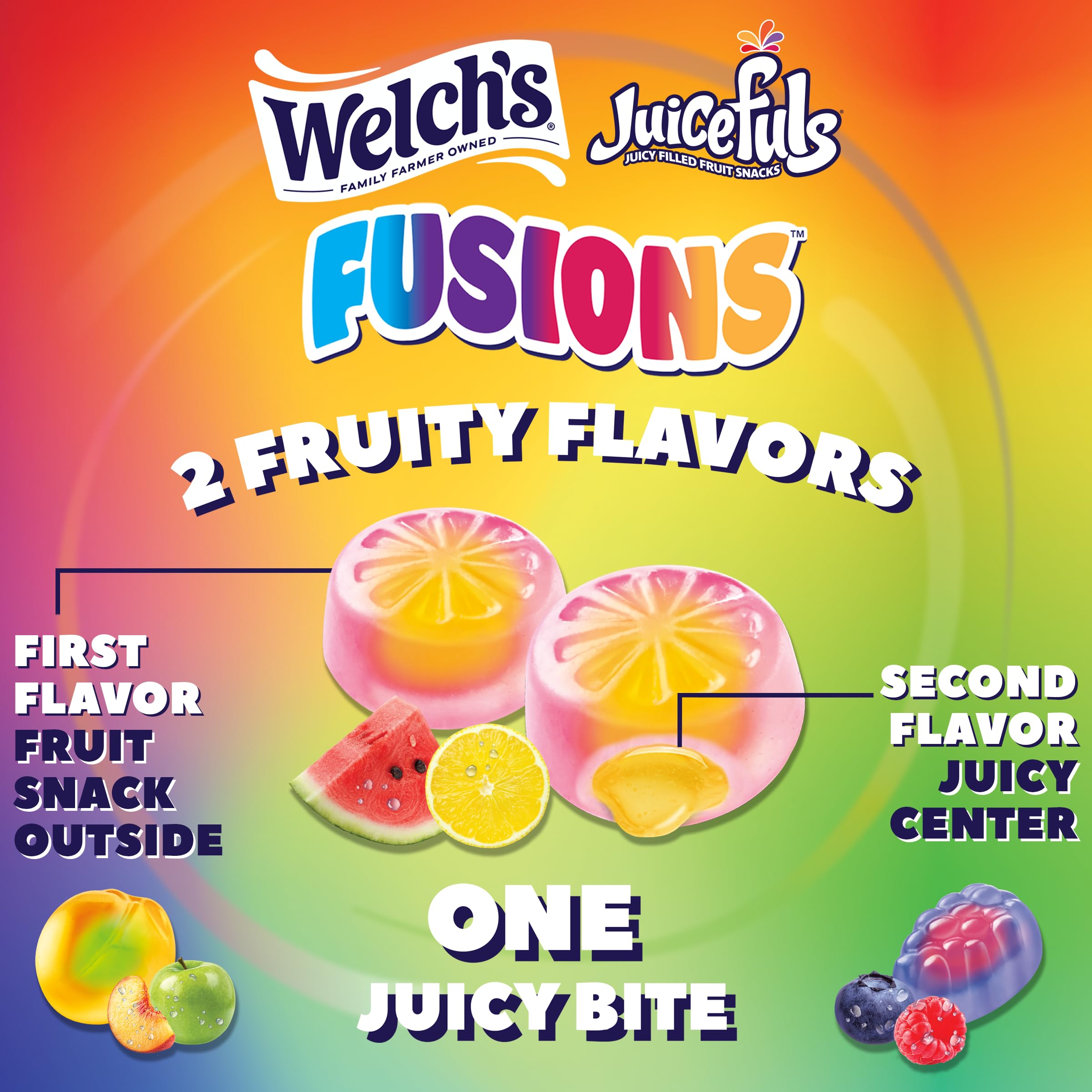 Welch's ingredients label close-up showing real fruit and vitamin information