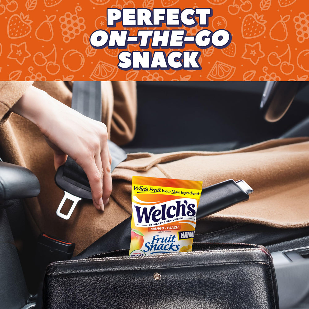 Welch's snack pack tucked inside a child's lunchbox for quick snacks