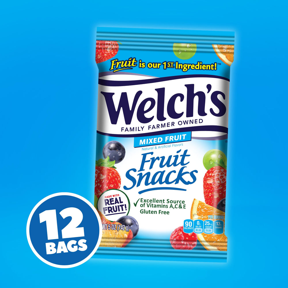 Welch's close-up of fruit snack texture highlighting real-fruit first ingredient taste