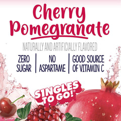 SINGLES TO GO! Welch's powdered contents close-up revealing fine texture for fast mixing