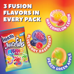 Welch's single 4 oz snack pack opened to show candy pieces for easy portioning