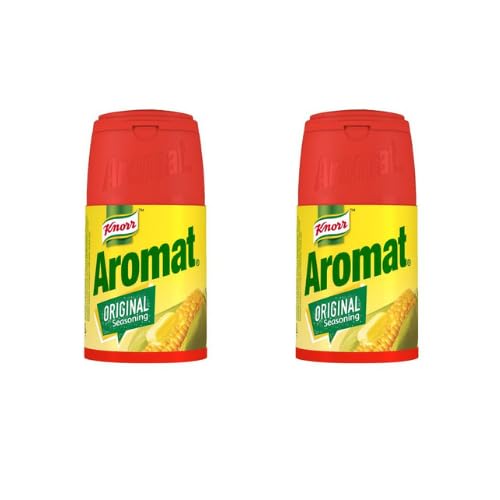 Welkom USA Aromat Original shaker front view showing label and easy-pour cap, enhances dishes
