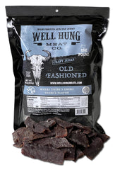 Well Hung front packaging showing craft pouch and smoky branding for bold flavor