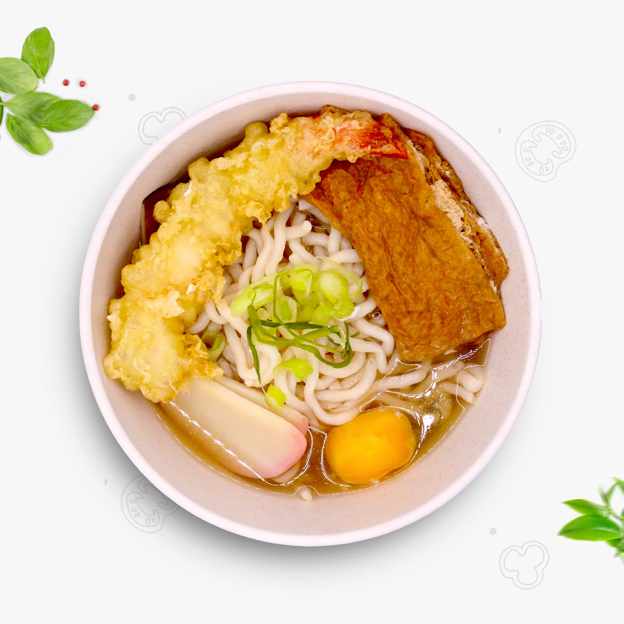 Well Lean udon noodle bowl in broth demonstrating low-calorie swap