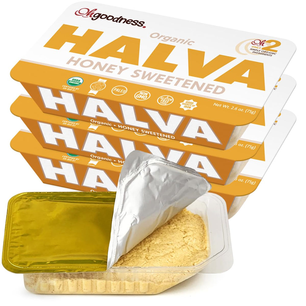 Wellbee's OhGoodness! front packaging showing three 75g bars, convenient portioning