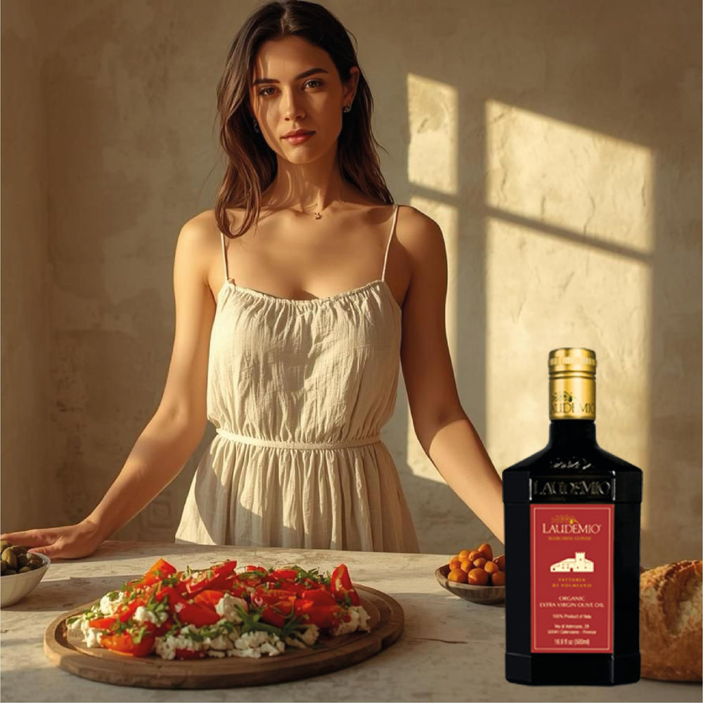 WellEatable Laudemio Volmiano estate olive grove at harvest illustrating single‑estate origin