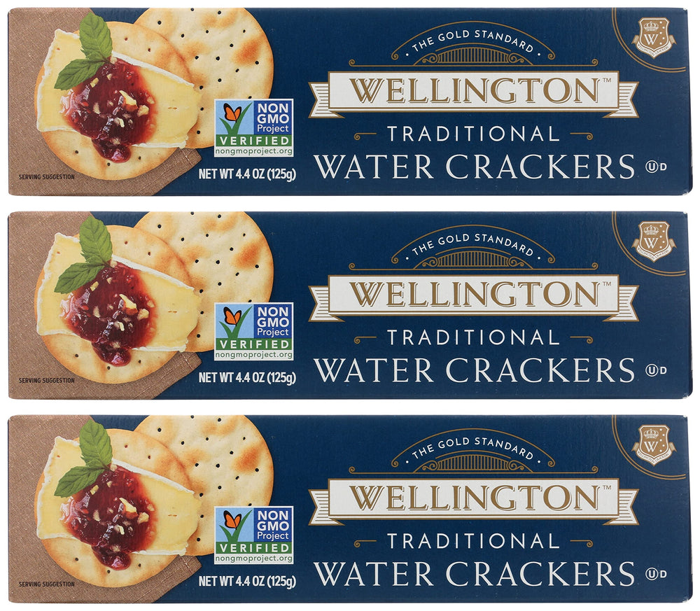 Wellington front packaging showing three 4.4-ounce boxes and convenience