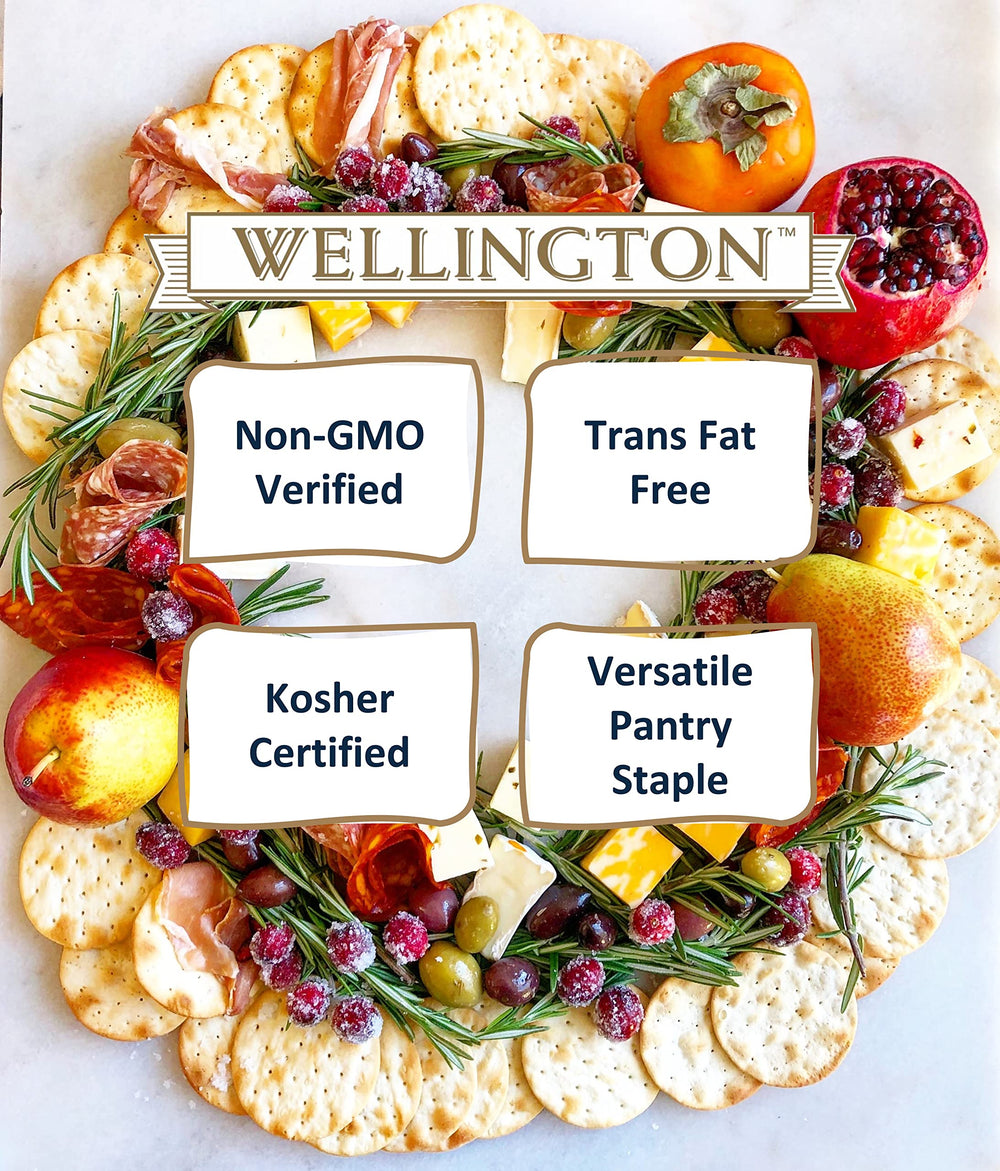 Wellington crackers on cheese board showing pairing versatility