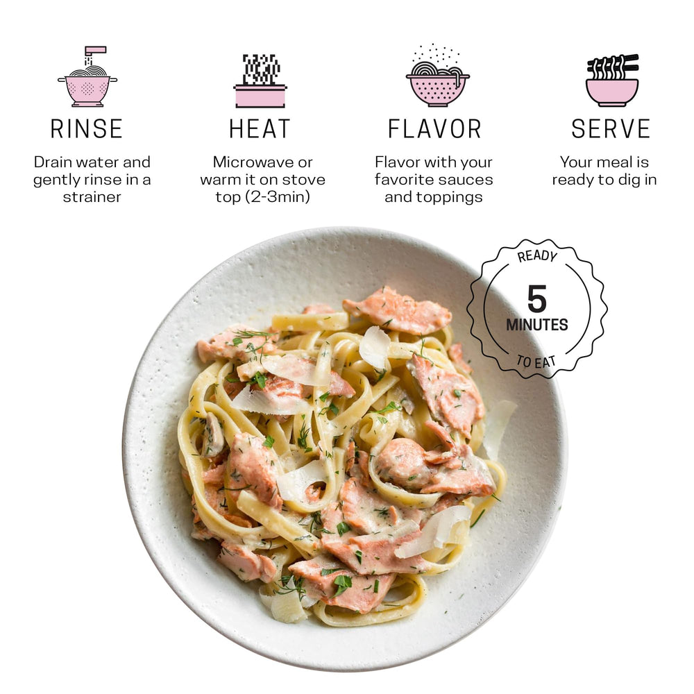 Well Lean drained noodles in colander ready to toss with sauce