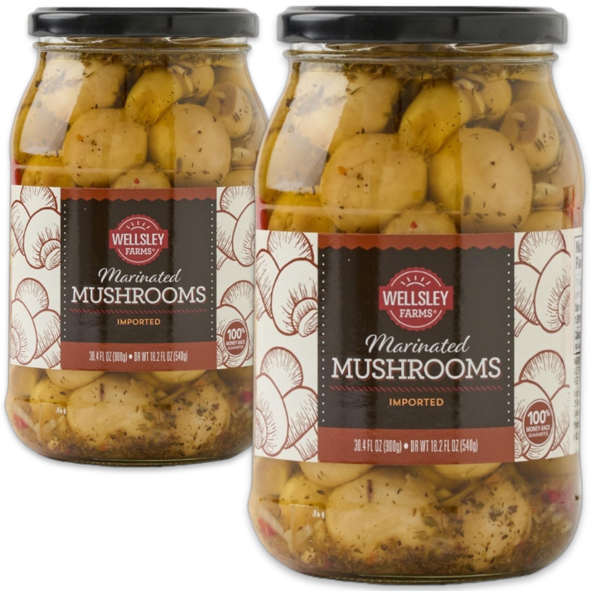 Wellsley Farms jar front label showing product and quantity, clear convenience