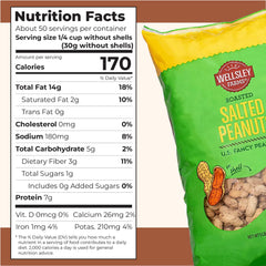 Wellsley Farms close-up of salted peanut shells highlighting crunchy texture