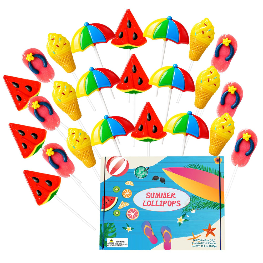 WellSpring Nutrition front pack showing 24-count beach lollipops, great for parties