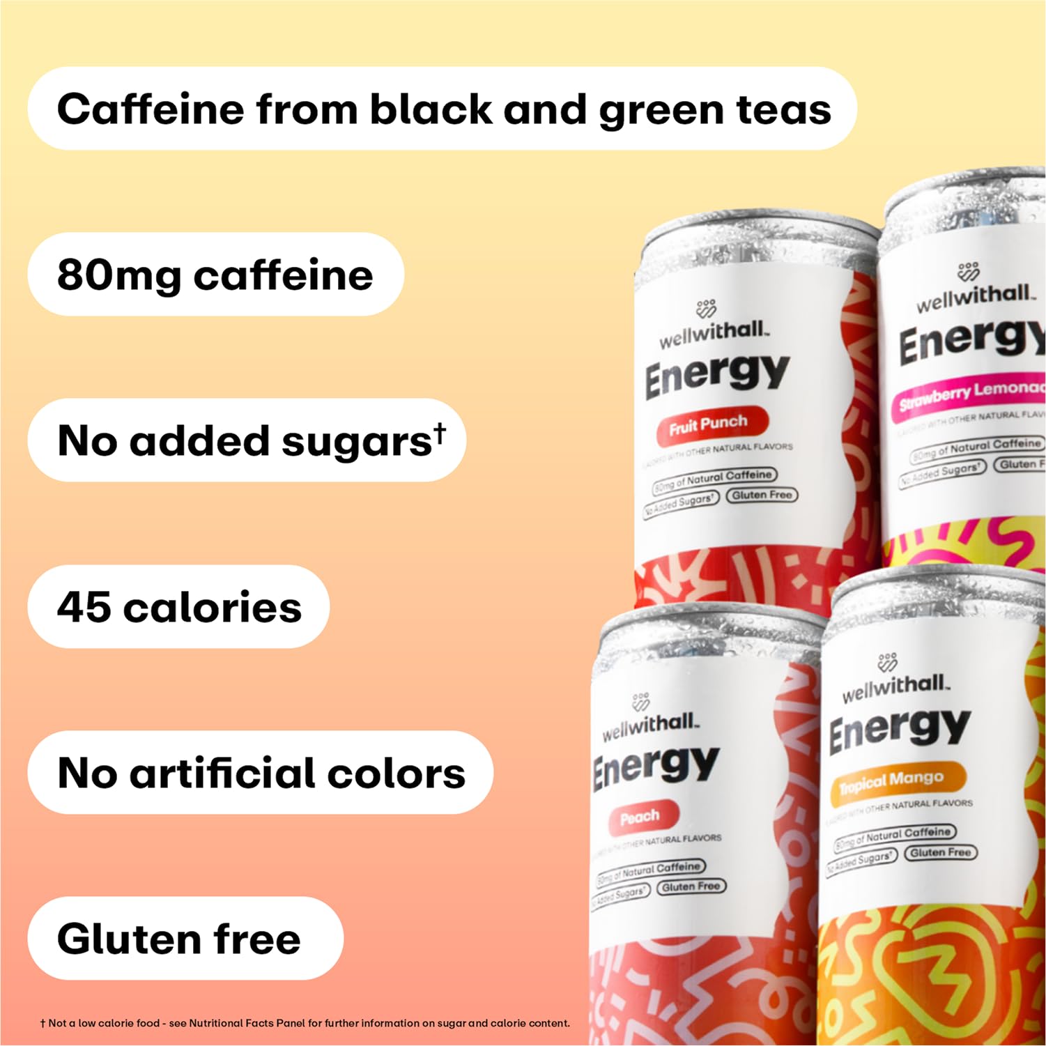 WellWithAll Fruit Punch can label detail showing ingredients and vitamin C benefit