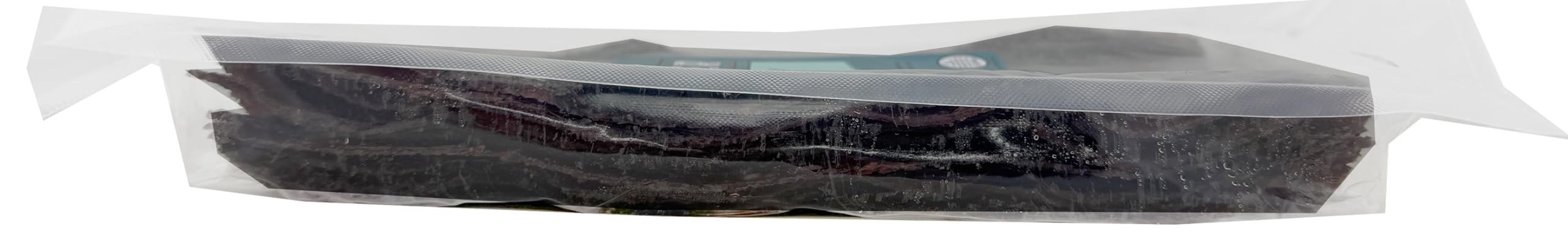 Werner close-up thin-sliced jerky slab texture revealing tender fibers and seasoned surface for rich flavor