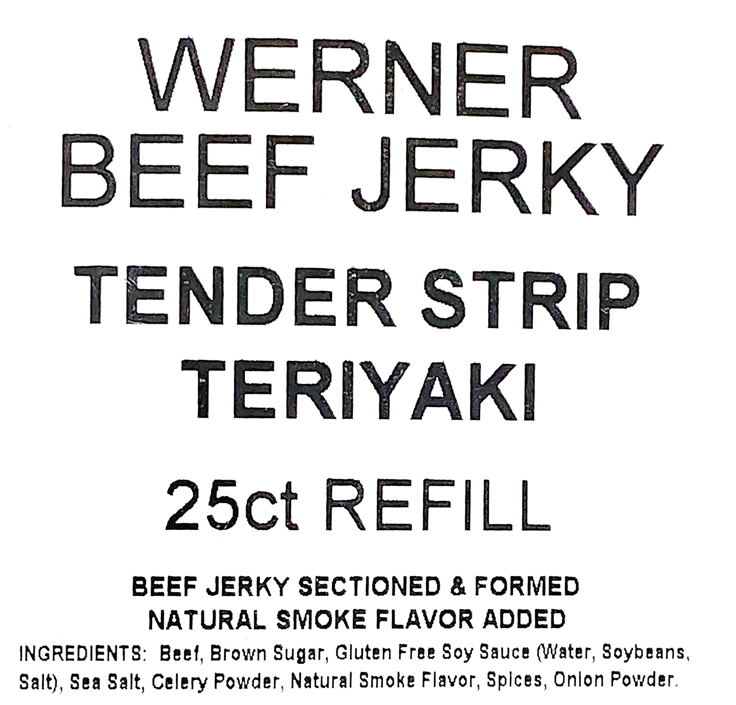 Werner closeup of tender strip texture highlighting moist, easy‑to‑chew teriyaki