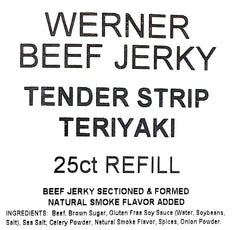 Werner closeup of tender strip texture highlighting moist, easy‑to‑chew teriyaki