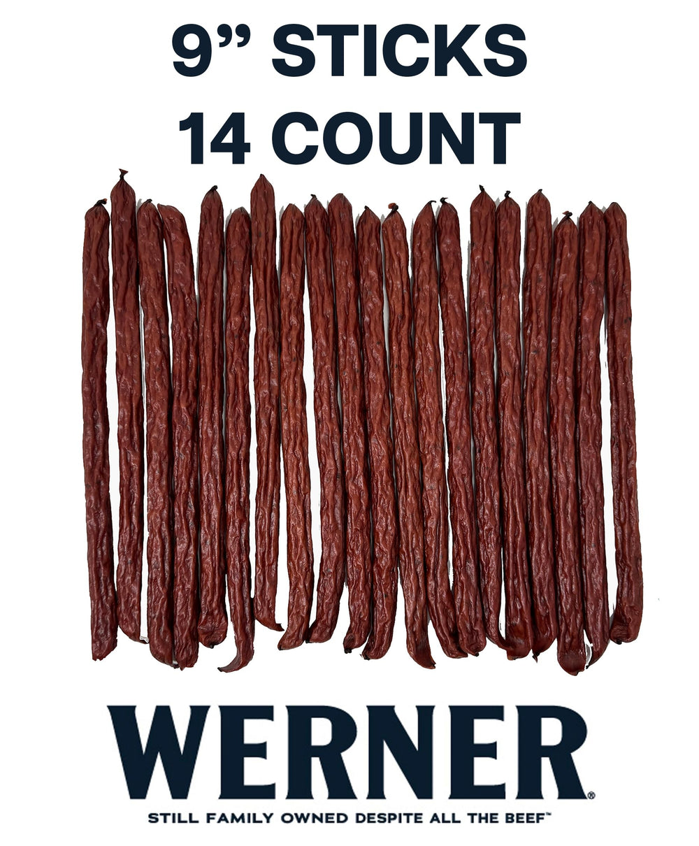 Werner close-up of smoked teriyaki stick texture highlighting savory and chewy bite