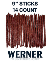 Werner close-up of smoked teriyaki stick texture highlighting savory and chewy bite