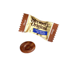 THE HAMPTON CANDY COMPANY Werther's close-up showing smooth chocolate caramel texture