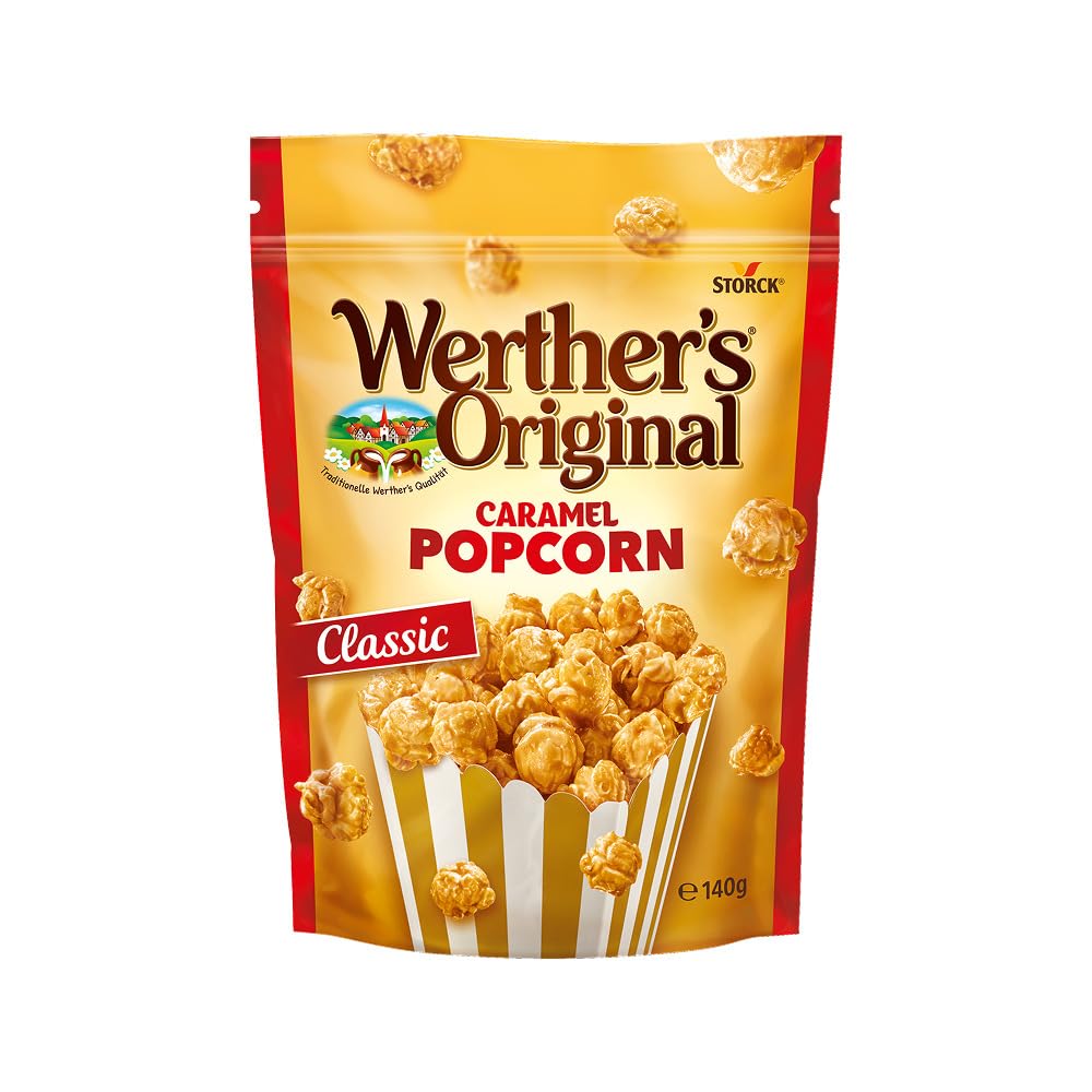 Werther's Original pack front showing twin 140g bags and brand logo for recognizable taste