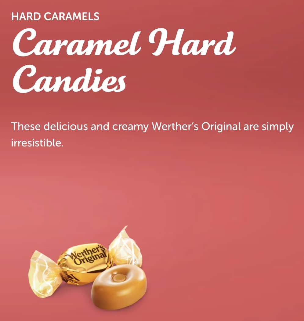 CC's Sweets & Snacks Werther's Original bag clip and label detail for resealing and freshness preservation