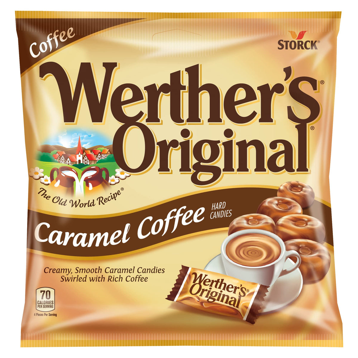 werther's original front packaging showing bag and branding, clear pantry-friendly presentation