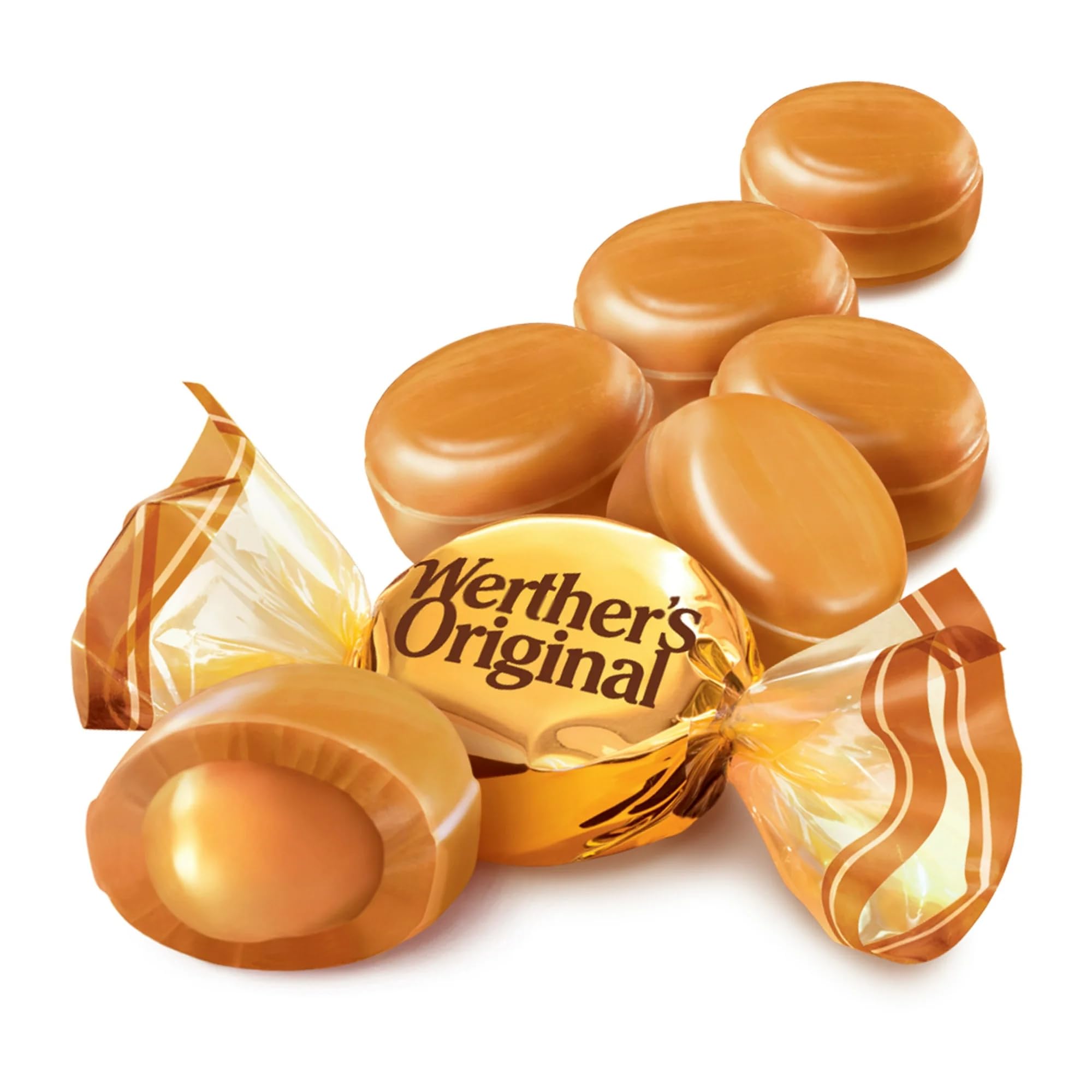 Werther's Original individually wrapped candies ready to share maintaining freshness