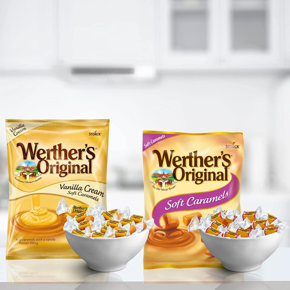 Werther's Original vanilla crème close-up highlighting creamy texture and indulgent flavor