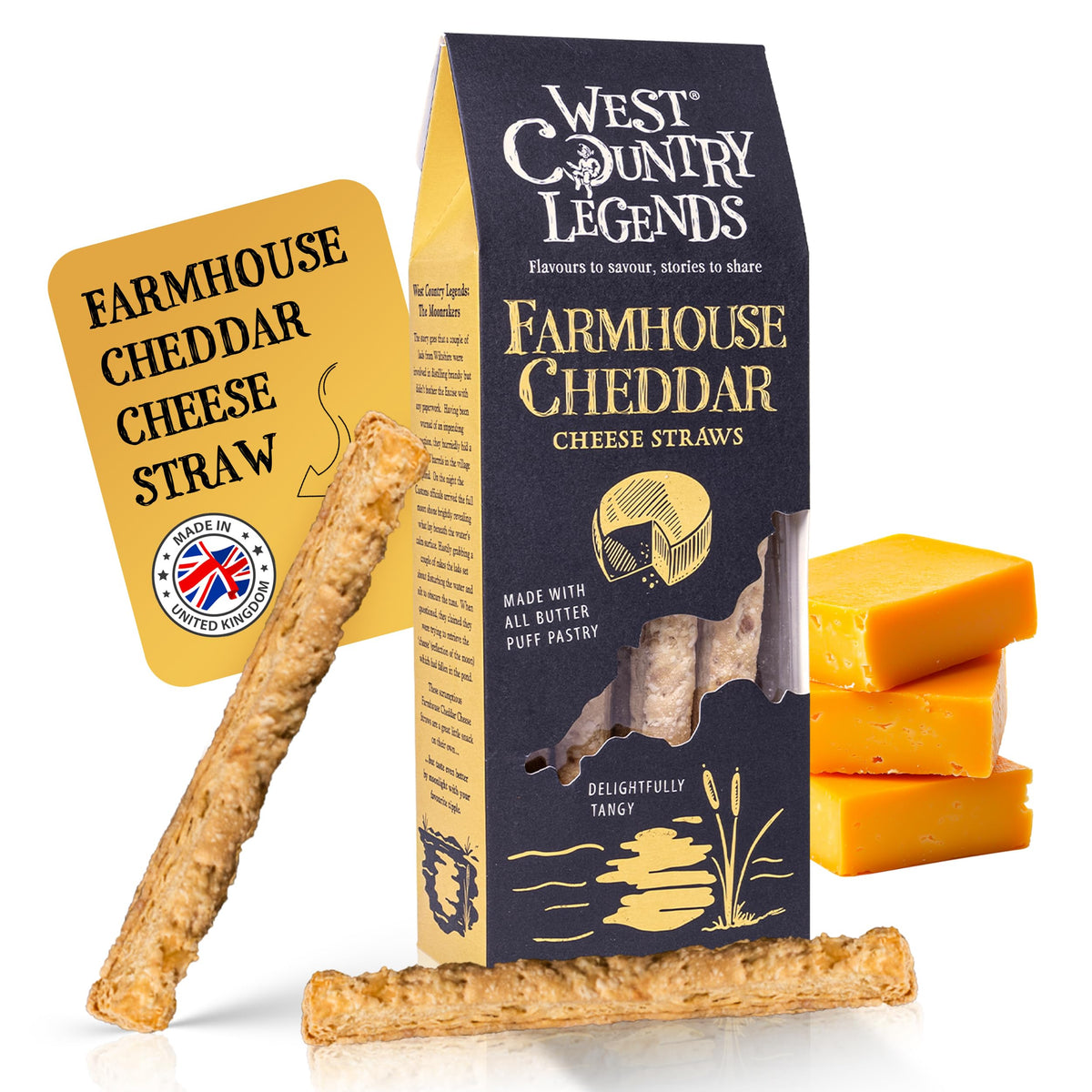 West Country Legends front packaging showing 100g snack pack and brand