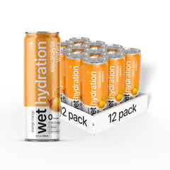 WET HYDRATION front can showing Orange Mango Ginger Turmeric label and benefits