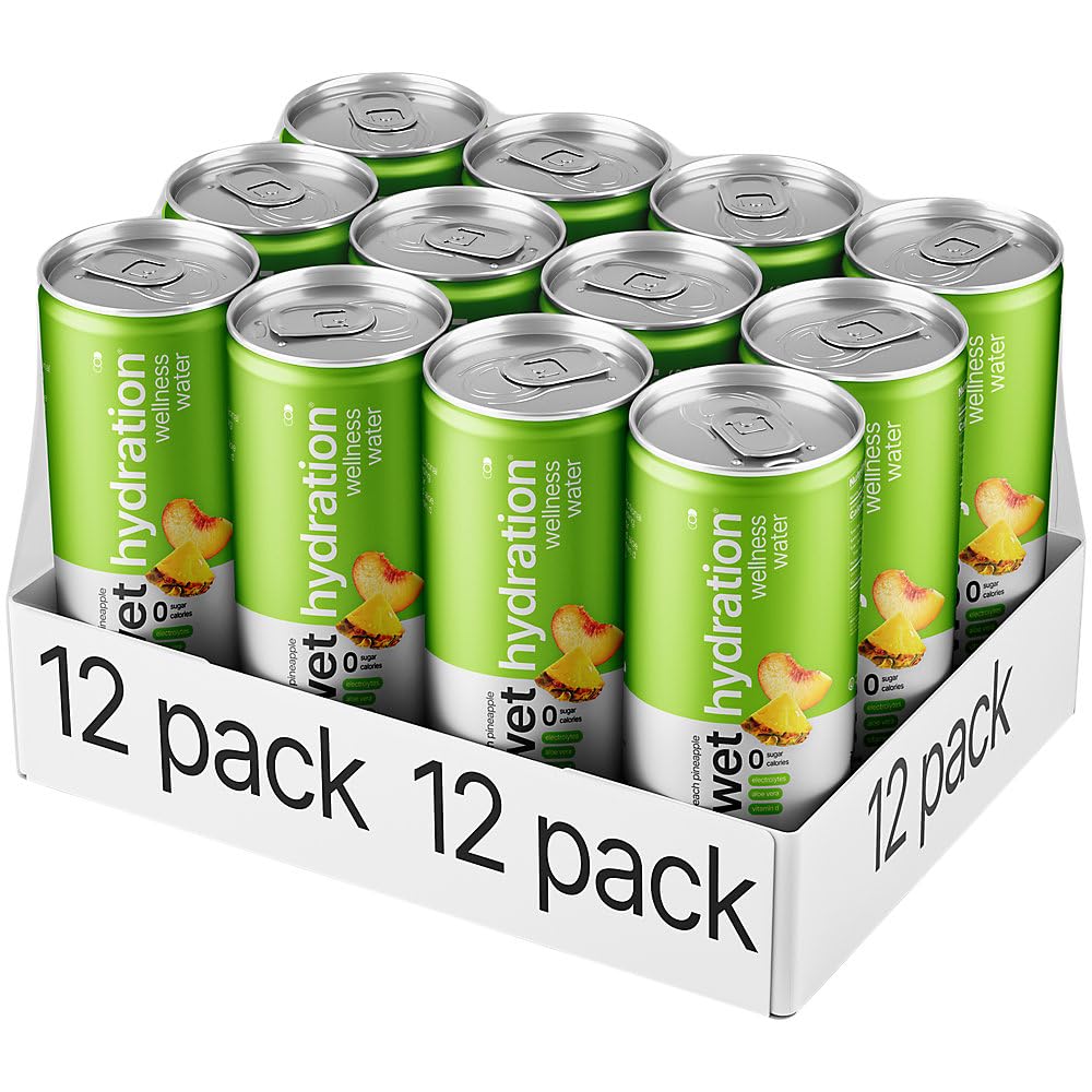 WET HYDRATION can held in hand outdoors showing portability and convenient hydration