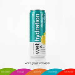 WET HYDRATION close-up can top showing texture and easy-open tab for convenience