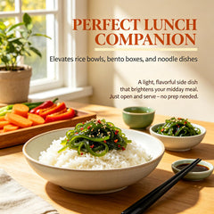 WGENGWU wakame served in a bowl, ready to top rice and noodles for flavor