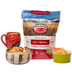 Wheat Montana cooked porridge bowl showing hearty texture and filling breakfast benefit
